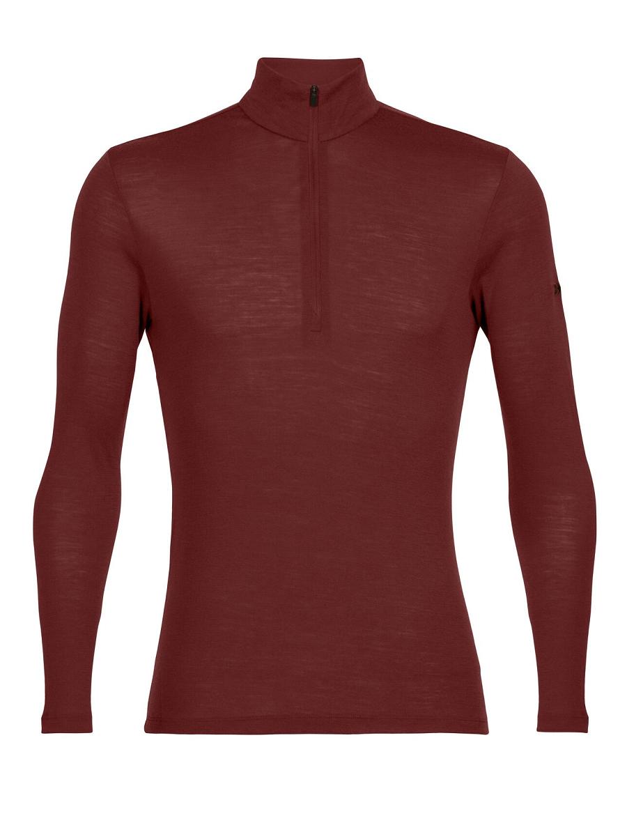 Base Layers Icebreaker Merino 175 Everyday Long Sleeve Half Zip Thermal Top Męskie Czerwone | PL 1577NWYB